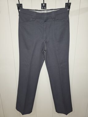 Vtg Farah 70's Western Wear Cowboy Trousers. Slate Gray Size 34x33